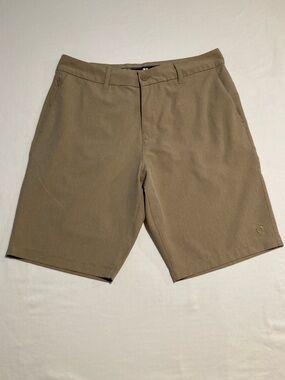 Hang Ten Men's Khaki Performance Shorts Size 32